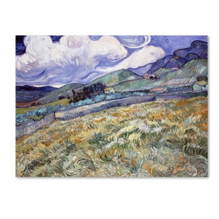 Trademark Fine Art Van Gogh 'Landscape From Saintremy' Canvas Art, 35x47 AA00896-C3547GG